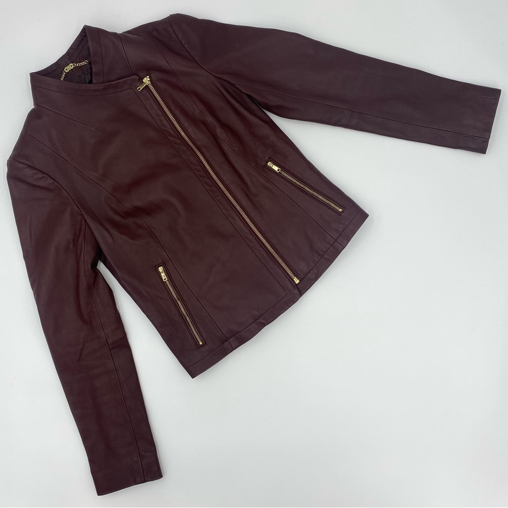 Cole Haan Asymmetrical Moto Jacket